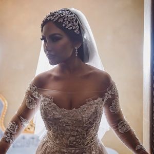 Crystal bridal headpiece headband bridal styles